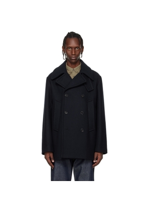 A.P.C. Navy Wool Peacoat