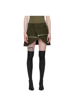 Courrèges Brown Modular Miniskirt