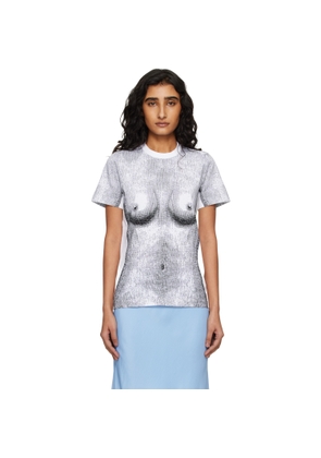 Moschino SSENSE Exclusive White Stretch Cotton Jersey T-shirt