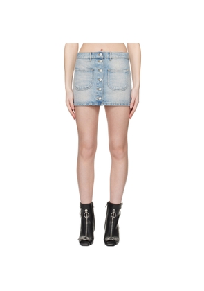 Courrèges Blue Multiflex Denim Miniskirt