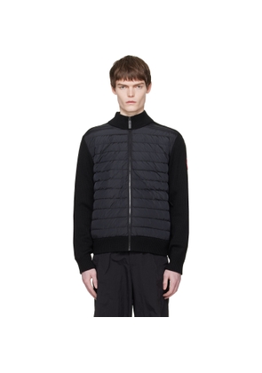 Canada Goose Black HyBridge Knit Down Jacket