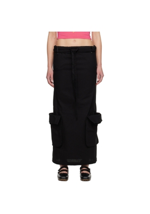OPEN YY SSENSE Exclusive Black Maxi Skirt
