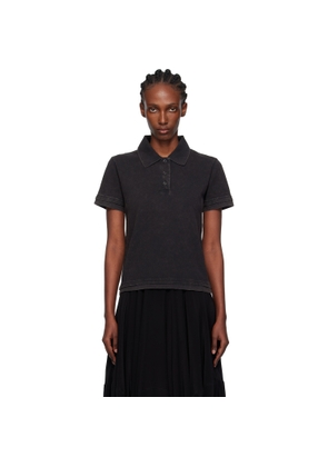 JW Anderson Black Layered Short Sleeve Polo