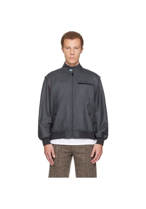 UNDERCOVER Gray UC2E4211 Bomber Jacket