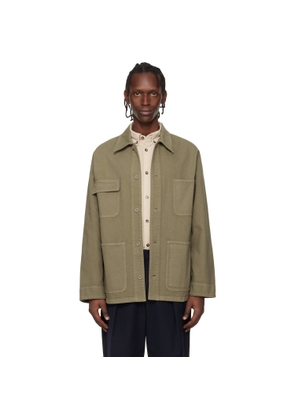 A.P.C. Khaki Loose-Fit Overshirt