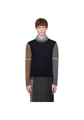 Thom Browne Multicolor Fun Mix Jersey Relaxed Fit Merino Sweater