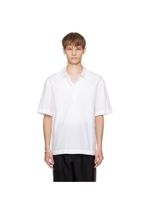 Jil Sander White Cotton Polo