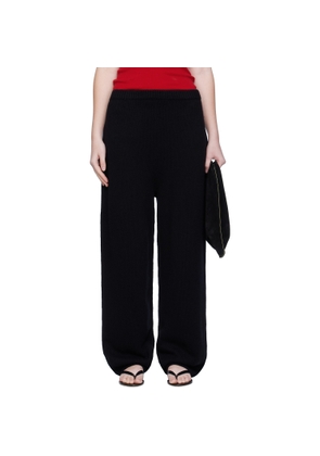 Arch The Black Wide Knitted Jogger Lounge Pants