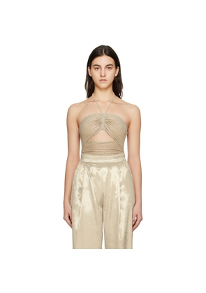 CAMILLA AND MARC Gold Ibiza Bodysuit