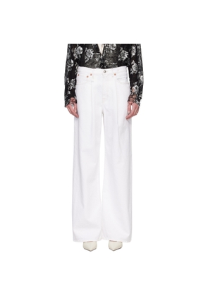 R13 SSENSE Exclusive White Baggy Damon Jeans