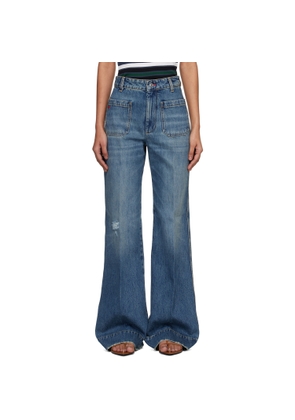 Victoria Beckham Blue Alina Jeans