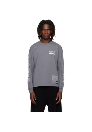YOHJI YAMAMOTO Gray NEIGHBORHOOD Edition LS T-shirt