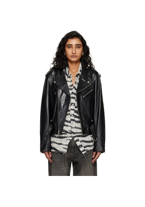R13 Black Moto Leather Jacket