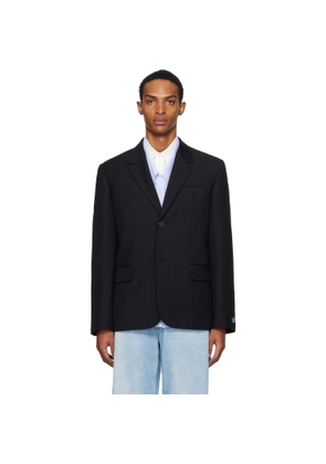 We11done Black Button Blazer