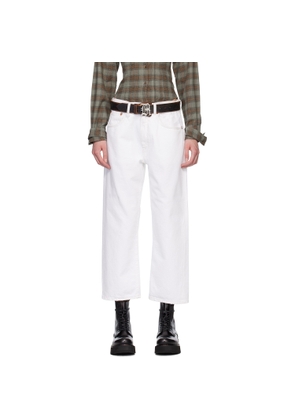 R13 SSENSE Exclusive White Loose X BF Jeans