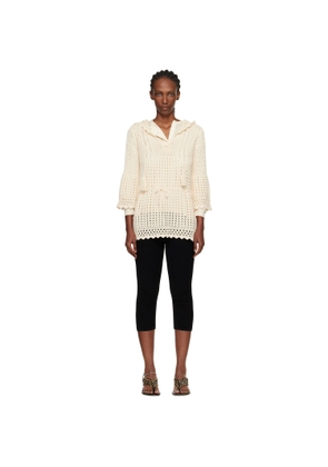 Isabel Marant Etoile Off-White Zaelle Summer Crochet Knit Minidress