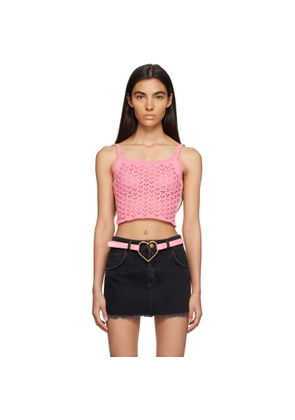 Blumarine Pink Heart Tank Top