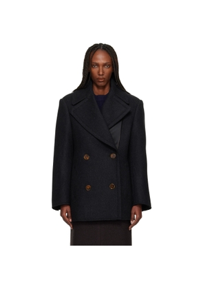 Lanvin Gray Wool Peacoat