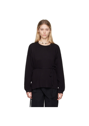 Baserange Black Shaw Long Sleeve T-Shirt
