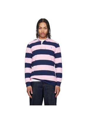 Polo Ralph Lauren Pink & Navy 'The Iconic Rugby' Polo