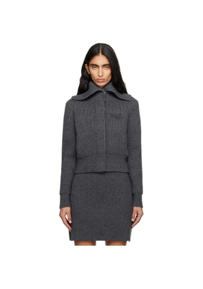 Givenchy Gray Wool Cardigan