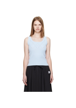 Kenzo Blue Kenzo Paris Textured Tank Top