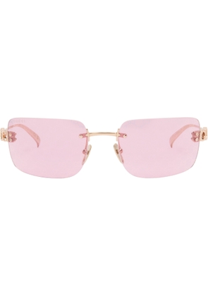 Gucci Gold Block Bending Sunglasses