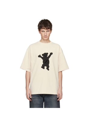 We11done Off-White Logo Teddy T-shirt