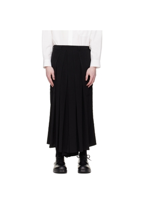 YOHJI YAMAMOTO Black TA Tuxedo Hakama Trousers