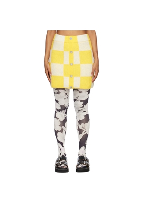 Stine Goya Yellow & White Noura Miniskirt