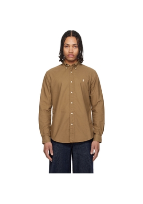Polo Ralph Lauren Brown Garment-Dyed Oxford Shirt