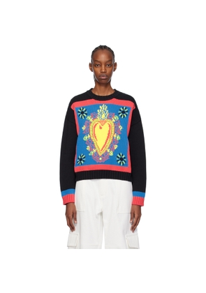 Moschino Black Intarsia Sweater