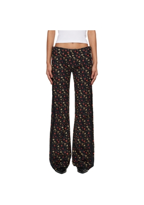 R13 Navy Boy Flare Tuxedo Jeans