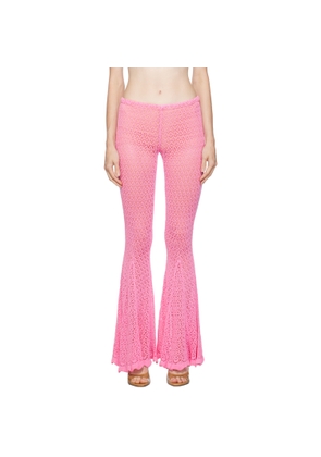 Blumarine Pink Flared Trousers