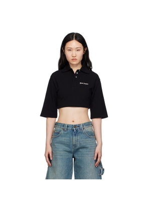 Palm Angels Black Cropped Polo