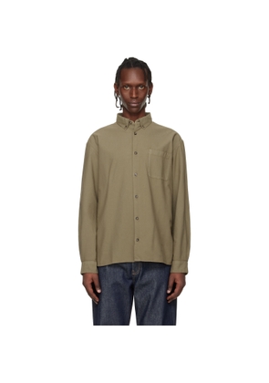 A.P.C. Khaki Mateo Logo Shirt