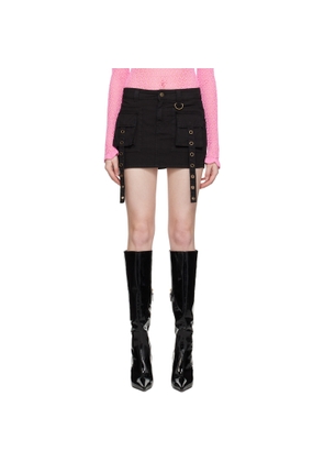 Blumarine Black Bellows Pocket Miniskirt