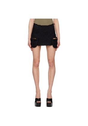 Blumarine Black Four Pocket Miniskirt