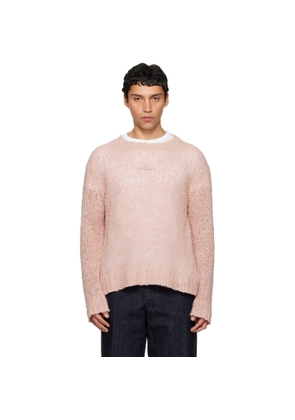 Jil Sander Pink Linen Sweater