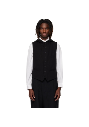 YOHJI YAMAMOTO Black Hooded Vest