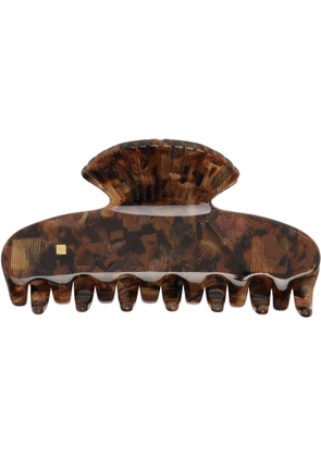 Sophie Buhai Brown Small Fan Shell Claw Clip
