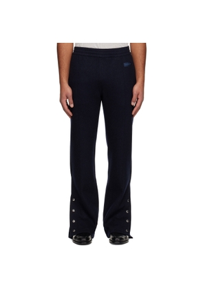 Givenchy Black Wool Cashmere 'GIVENCHY' Patch Trousers