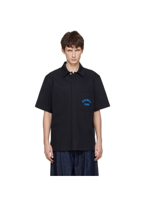 Givenchy Navy 'GIVENCHY Paris' Cotton Twill Shirt