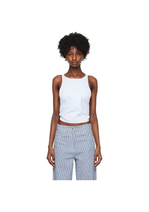 REMAIN Birger Christensen Blue Striped Tank Top