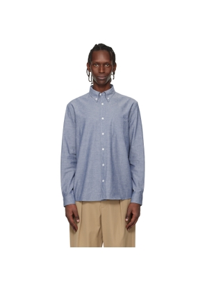 A.P.C. Blue Edouard Brodé Shirt