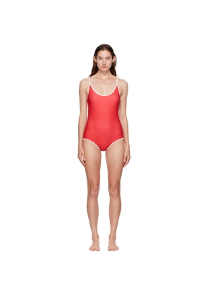 Bellini Bikini SSENSE Exclusive Red & White Saona Swimsuit