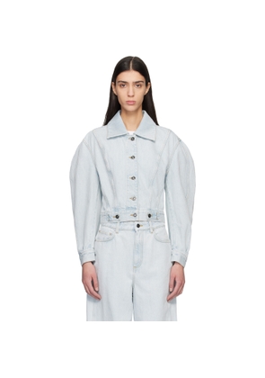 Givenchy Blue Back-To-Front Cocoon Denim Jacket
