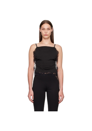 VAILLANT Black Square Neck Tank Top
