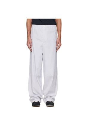 Jil Sander White Cotton Trousers