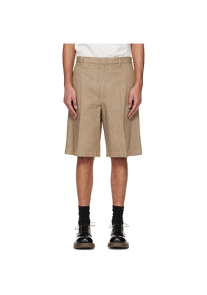 Jil Sander Beige Lightweight Denim Shorts